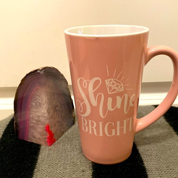 🆕GIFT CRAFT: “Shine Bright” 16 oz Mug- Blush Pink - Picture 1 of 5